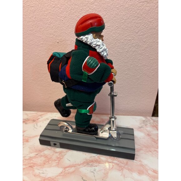 Trim A Home Scooter Santa Animated Christmas Decoration vintage 90s - Picture 3 of 6